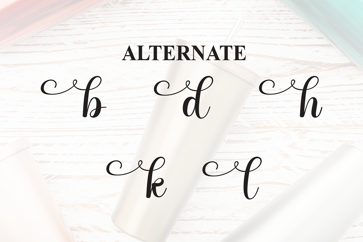 Tumbler | Script Font, a Handwritten Font by Scratchones (Photo 8 of 9)