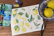 Lemon and portuguese tiles set, an Illustration by Bruna Illustrates (Thumbnail 4 of 5)