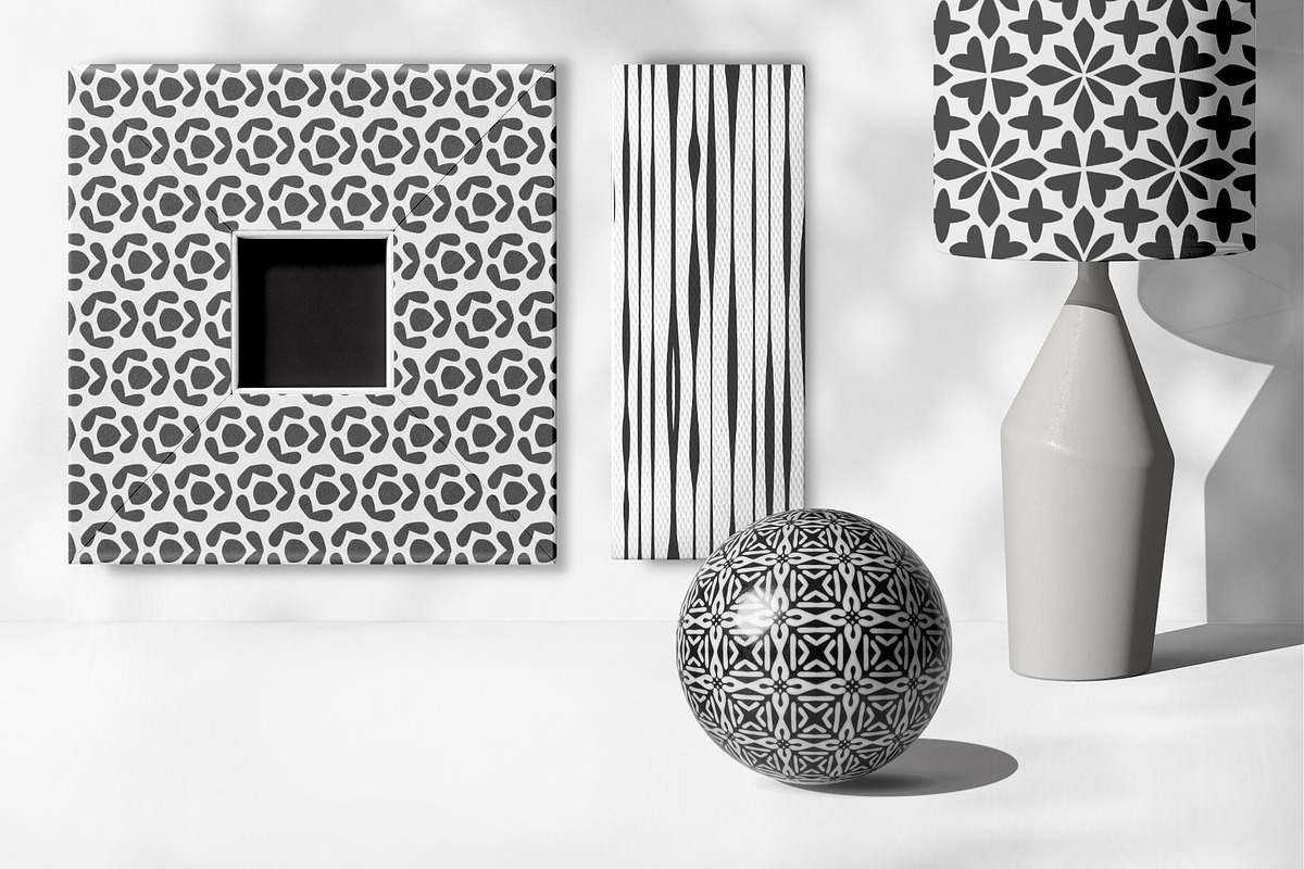 9 Minimal Geometric Patterns., a Pattern Graphic by IrinaCzaran (Photo 3 of 4)