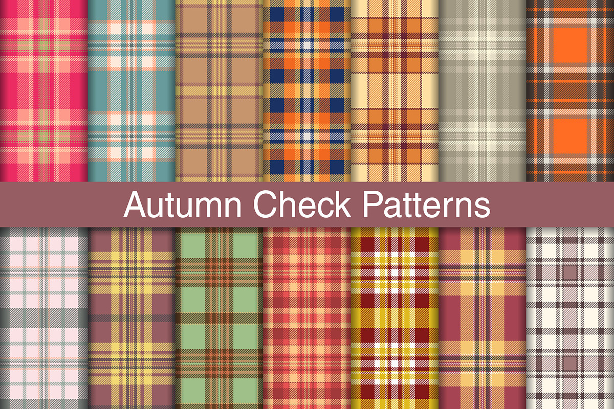 #96 Autumn Check Patterns, a Pattern Graphic by Plaid4You (Photo 1 of 6)