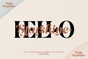 Atlas Grove-Alternates and Ligatures, a Serif Font by Zane Studio (Thumbnail 10 of 22)