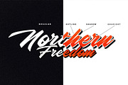 Northern Freedom, a Script Font by senzana (Thumbnail 4 of 6)