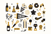 Celebration Graphics Vector Pack, an Object Graphic by Sungy Side Up (Thumbnail 3 of 8)