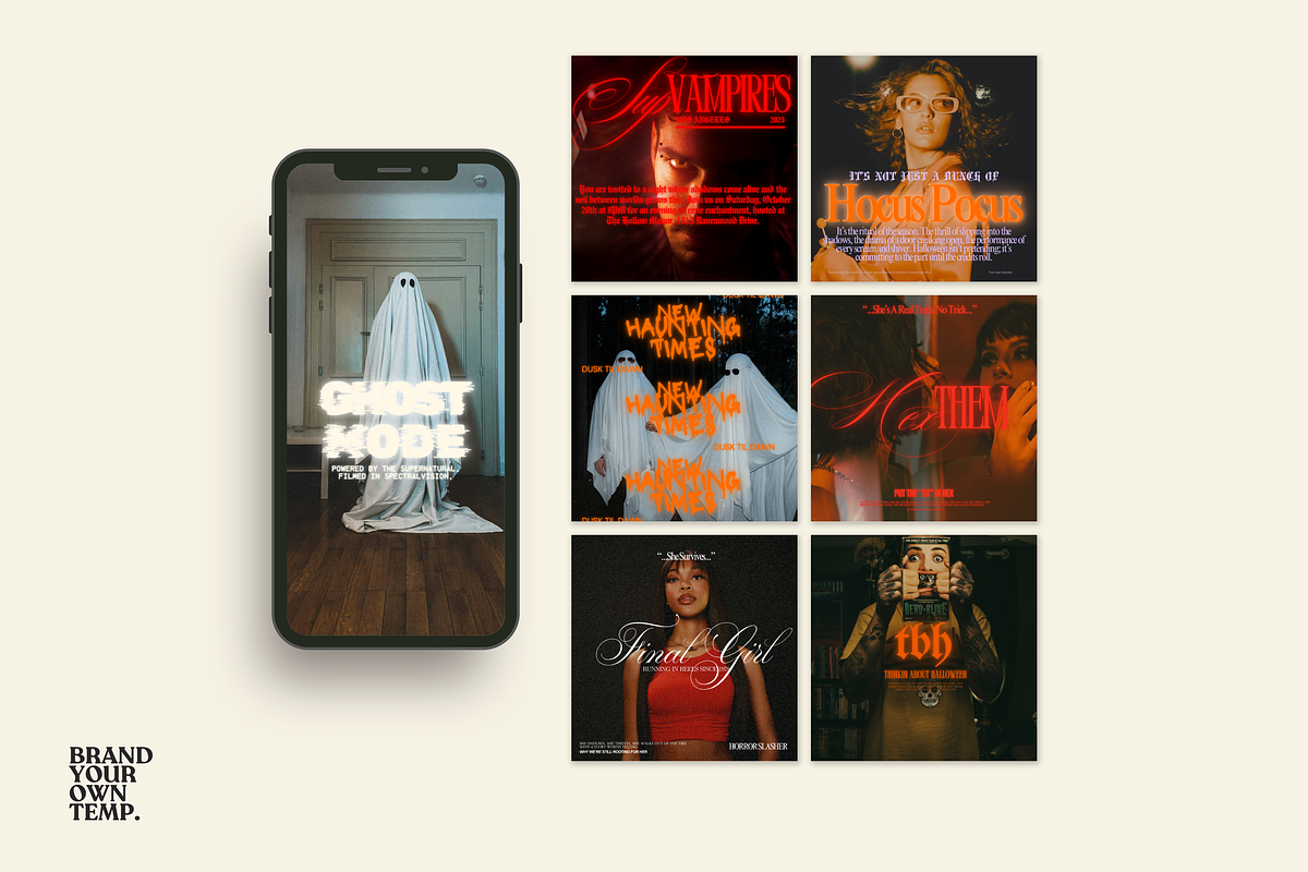 Halloween Canva Template Set 3, a Templates & Theme by BYOTstudios (Photo 4 of 12)