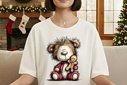 Christmas teddy bear clipart, an Illustration by Designworld (Thumbnail 3 of 6)