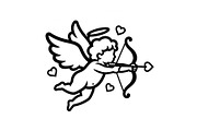 Cupid Angel Valentine Vector Bundle, an Illustration by jahid234 (Thumbnail 22 of 47)