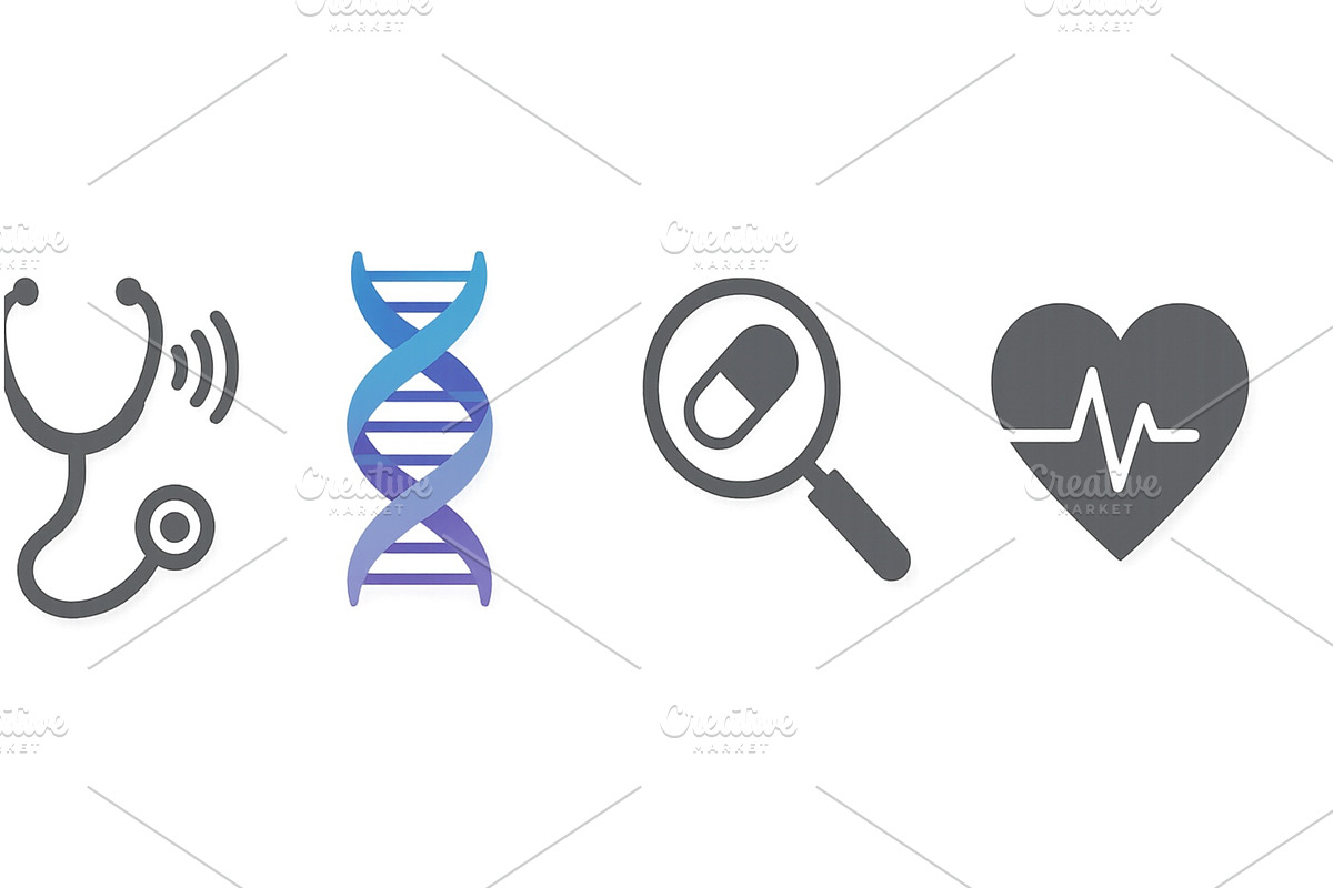 Medical symbols representing, an Object Illustration by ZinetroN