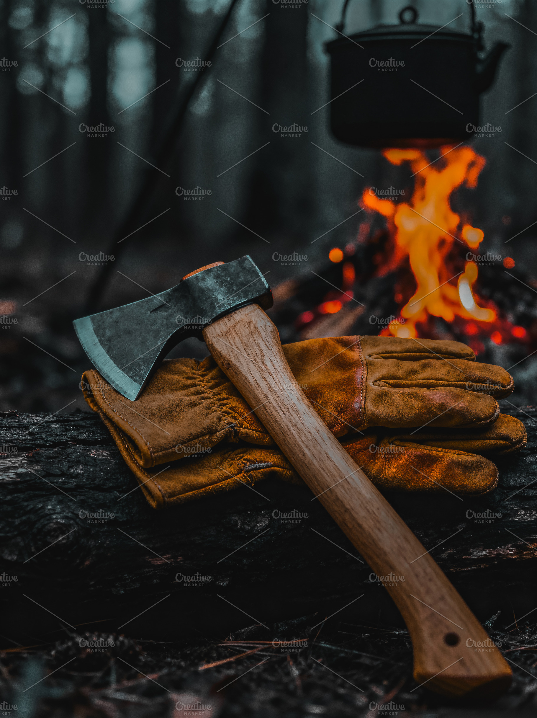Wilderness Campfire, a Nature Photo by Virgo Studio