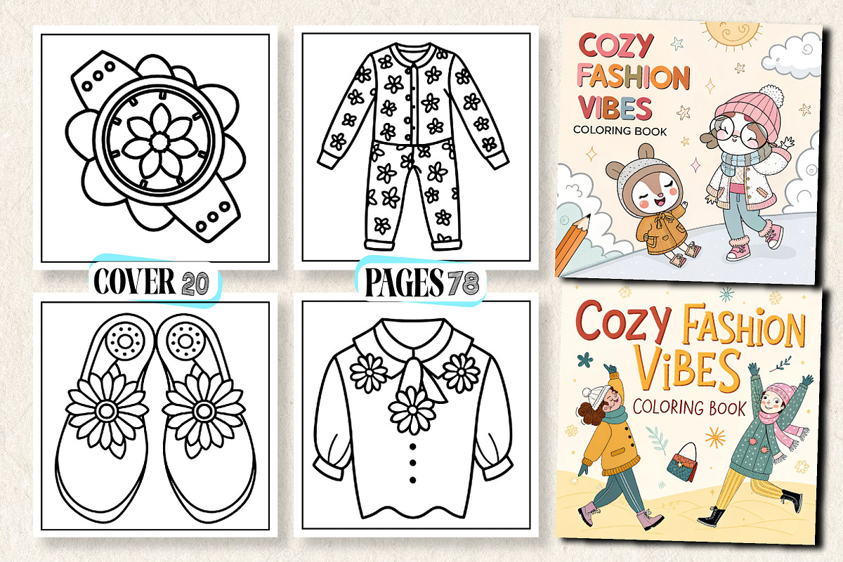 Cozy Fashion Vibes Coloring Book, an Arts & Entertainment Photo by Wow Magic (Photo 1 of 3)