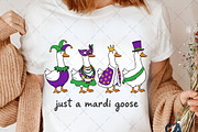 Mardi Gras Goose Sublimation PNG, an Illustration by Creative Art (Thumbnail 5 of 6)