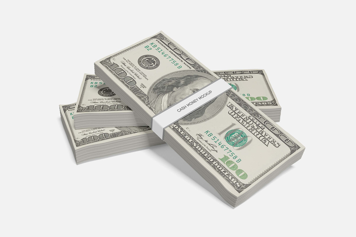 Cash Money Mockup, a Print Template by xavier_studio (Photo 2 of 5)