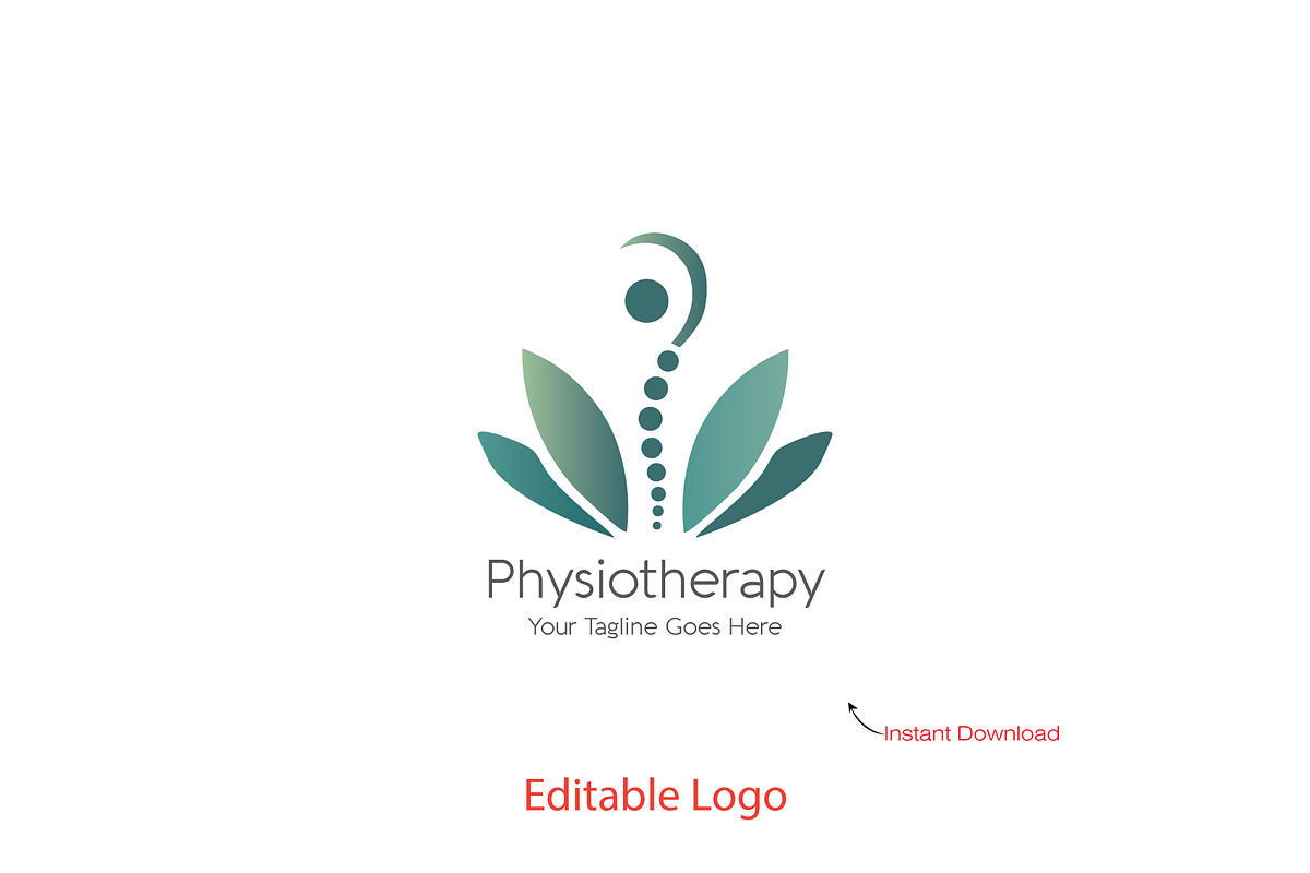 Spine Lotus Wellness Logo, a Branding & Logo Template by YUDesignStore (Photo 1 of 10)