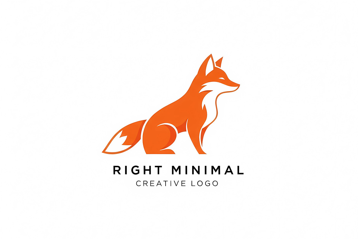 Right Minimal Orange, a Branding & Logo Template by Logocreative (Photo 1 of 2)