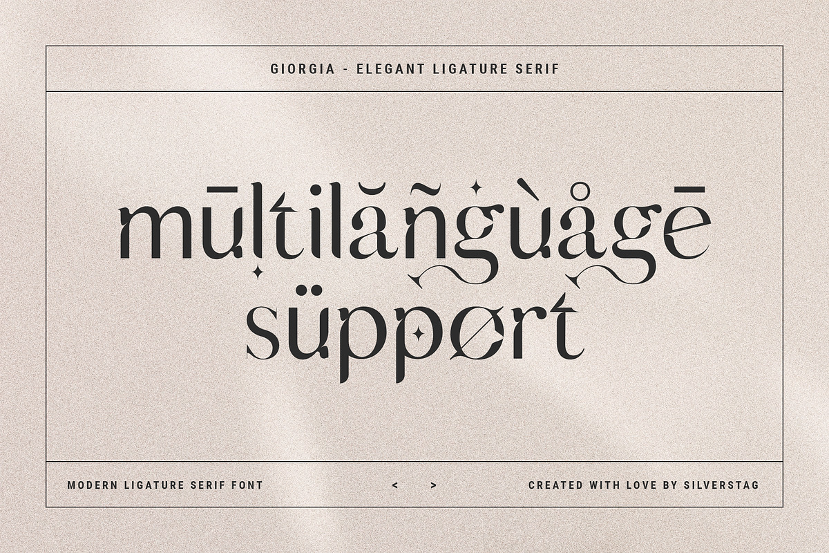 Giorgia - Elegant Ligature Serif, a Serif Font by SilverStag Type Foundry (Photo 12 of 15)