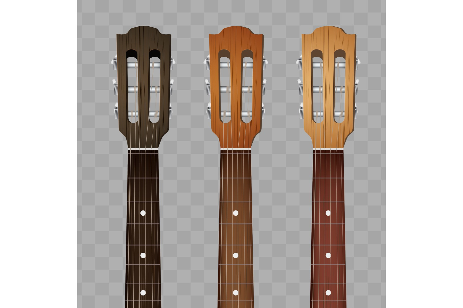 Set Of Guitar Neck Fretboard And by Vitamin | Creative Market