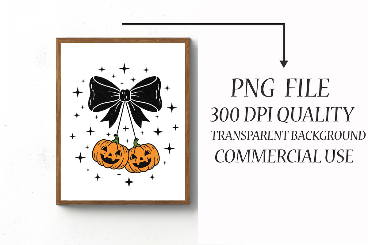 Preppy Pumpkin Cherries Coquette Png, an Illustration by Libby Wishes (Photo 4 of 6)
