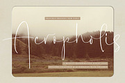 Acropholis, a Script Font by operatype.co (Thumbnail 1 of 15)