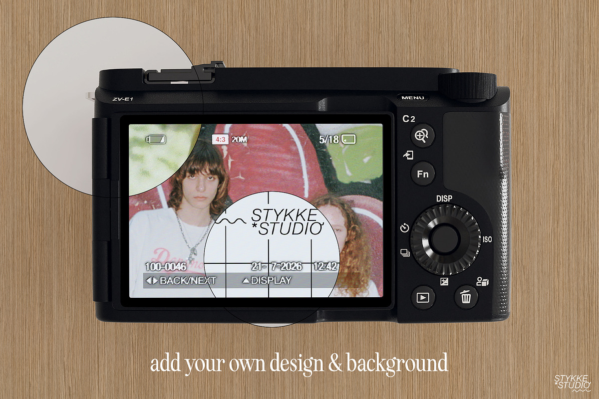 Digital Camera Mockup Live Screen, a Device Mockup by Stykke Studio