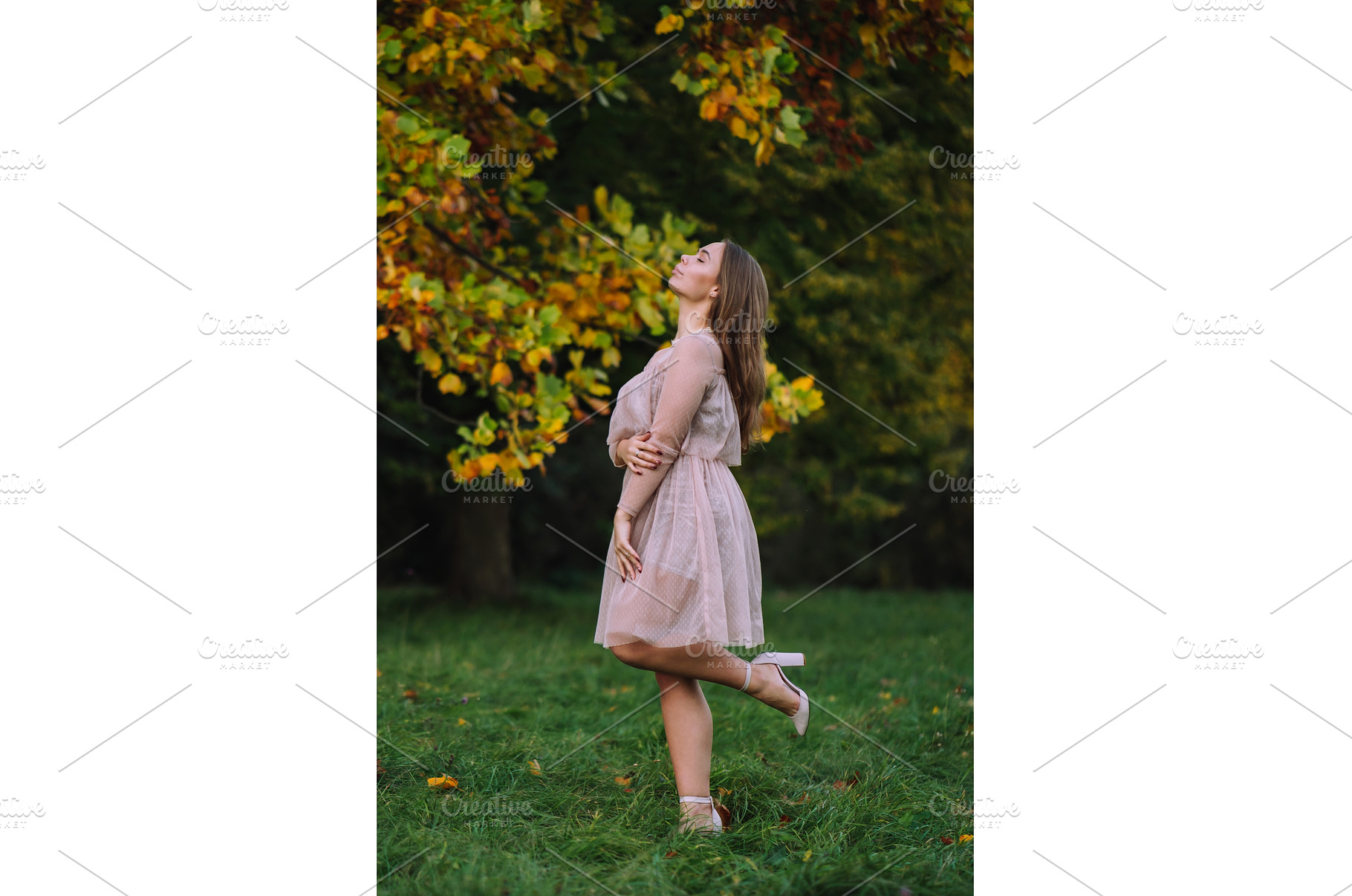 Beautiful young woman in a pink, a Nature Photo by Red Hot Chili Pepper Shop