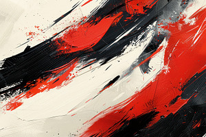 Dynamic abstract painting with bold, a Photo by LOGOCREATIVE