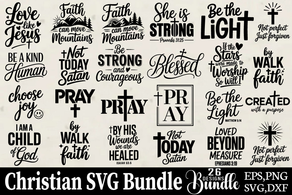 Christian SVG Bundle, an Object Graphic by DollarSmart (Photo 1 of 4)