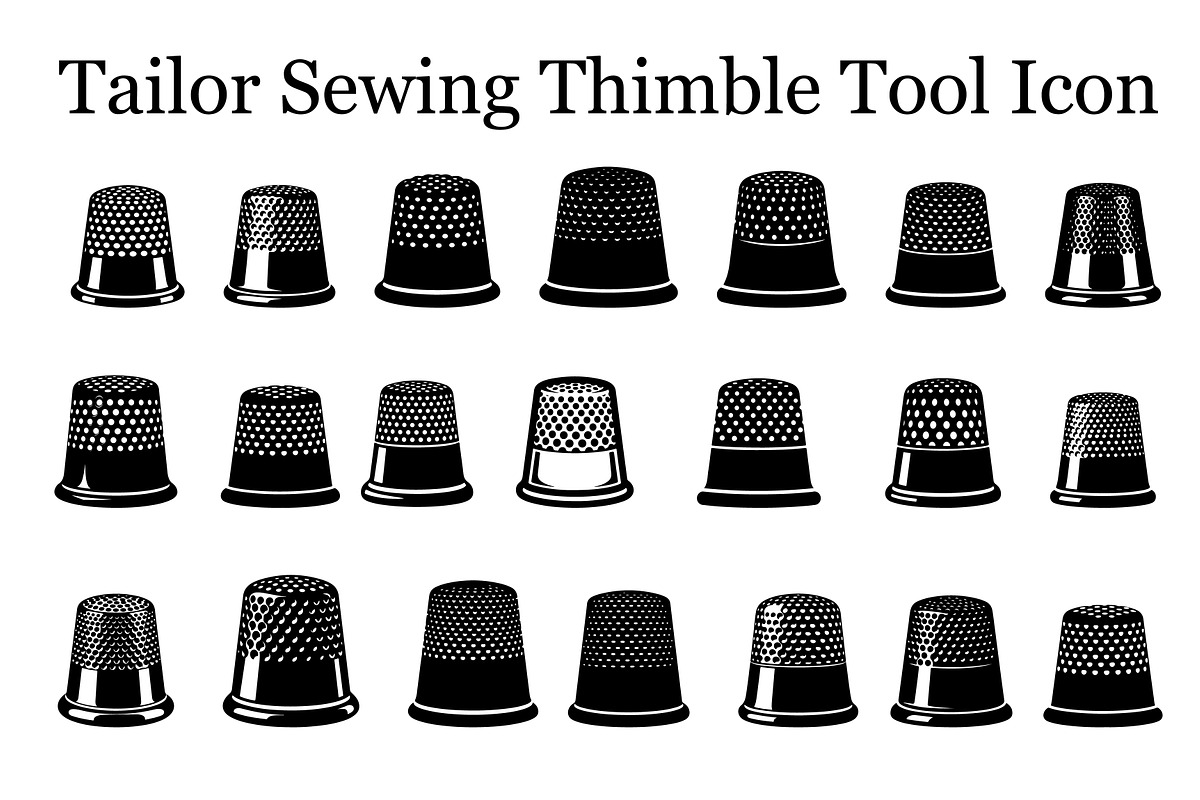 Tailor Sewing Thimble Tool Icon, an Icon by musafir_fashion (Photo 1 of 10)