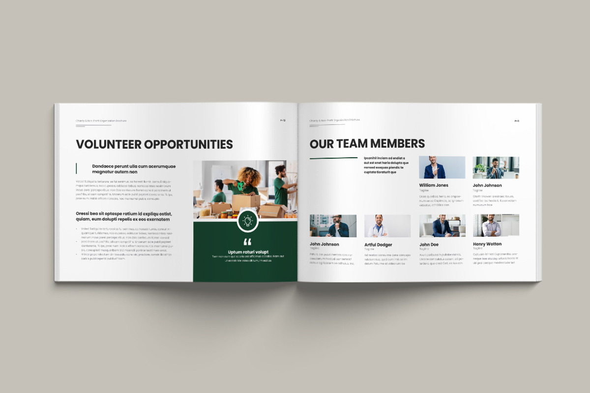 Nonprofit Charity Brochure Landscape, a Brochure Template by Pixelpick (Photo 6 of 9)