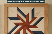 Patriotic Barn Quilt Block Patterns, a Pattern Graphic by AtacanDigital (Thumbnail 2 of 6)