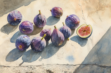 A Group of Figs Sitting on Top of a, a Photo by Iftikhar Alam