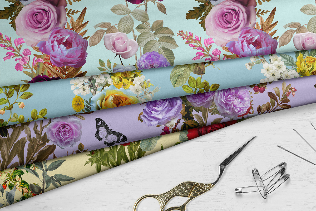 Roses seamless paper, a Pattern Graphic by NastiaDesignsPrints (Photo 3 of 10)