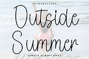Outside Summer, a Handwritten Font by InermediaSTUDIO (Thumbnail 1 of 7)