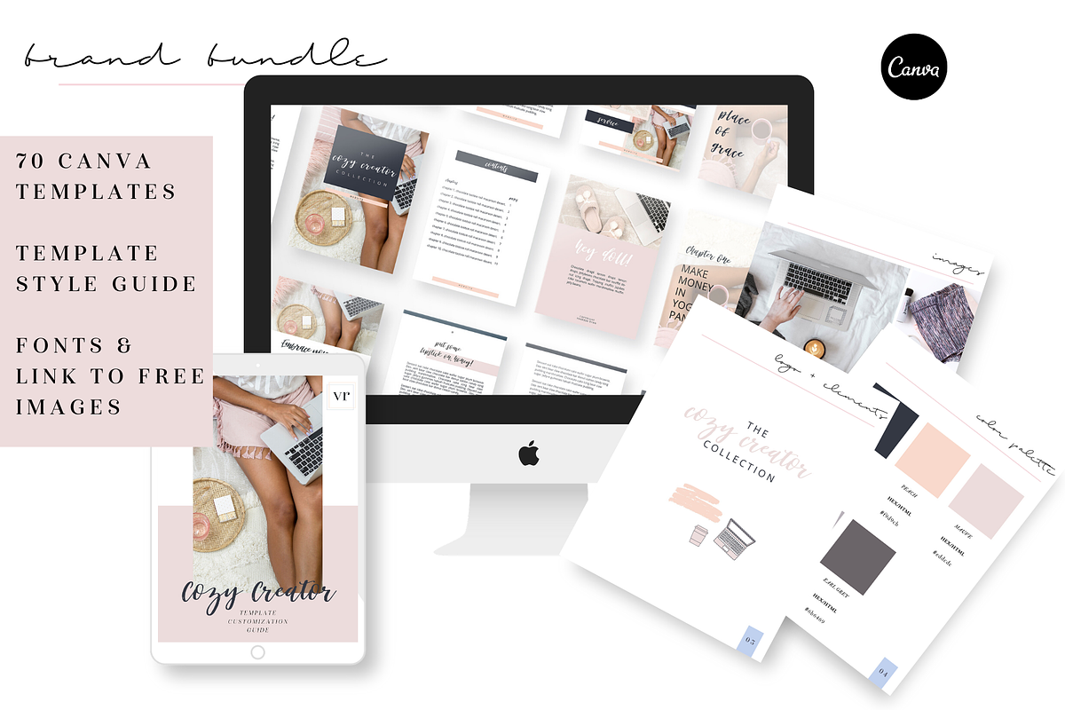 Canva Course Bundle 70 Cozy Creator, an Email Template by VanessaRyan.co (Photo 1 of 7)