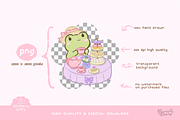 Enchanted Garden Frog Clipart, an Animal Illustration by Blumensdiary (Thumbnail 3 of 6)