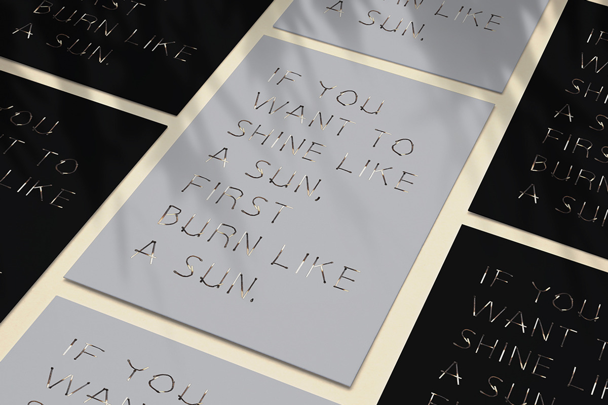 Matches Font, a Font by Handmadefont (Photo 4 of 9)
