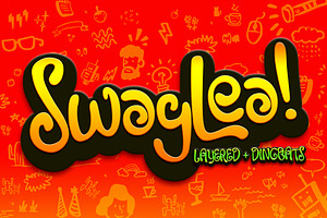 Swaylea | Layered Font + Dingbats