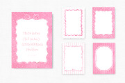 Pink Watercolor Hand-Drawn Frames, an Object Graphic by Solo Art Original (Thumbnail 9 of 14)