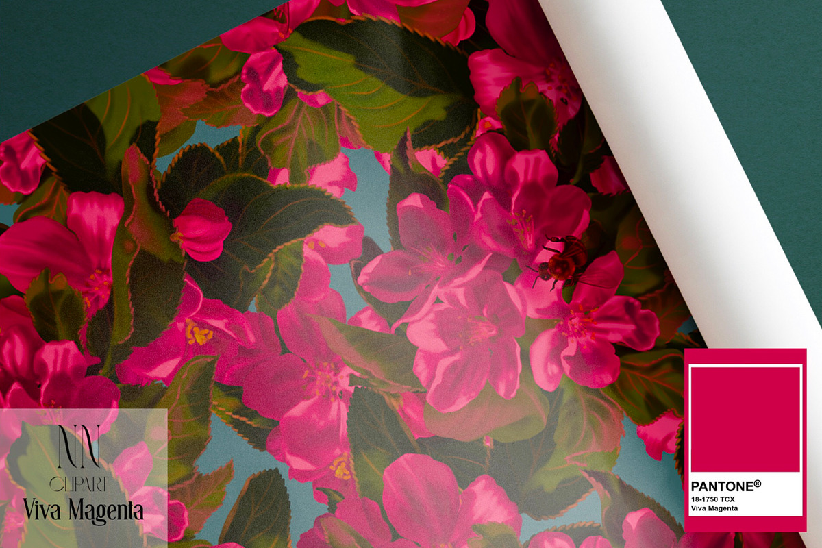 Viva Magenta - pattern collection, a Pattern Graphic by NNclipart (Photo 2 of 20)