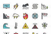 50 Disasters Filled Line Icons, an Icon by IconBunny (Thumbnail 2 of 2)
