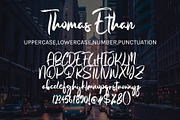 Thomas Ethan, a Handwritten Font by HaKi Studio (Thumbnail 5 of 5)