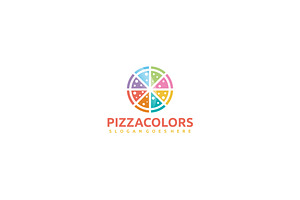 Pizza Colors Logo, a Branding & Logo Template by 3ab2ou