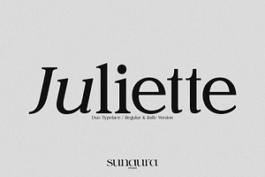 Juliette Duo Typeface, a Serif Font by Schrifted Type