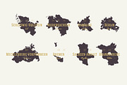 16 German states Maps, an Illustration by MaximGertsen (Thumbnail 3 of 6)