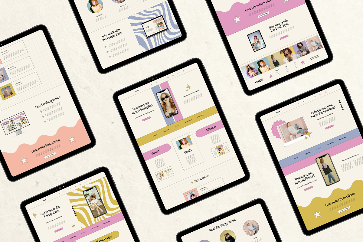 Wix Website Template Small Business, a Wix Template by Branding Babe Co. (Photo 4 of 10)
