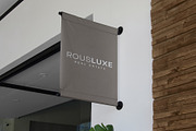 Logo Mockup Flag Sign Store, an Advertising Mockup by Asylab (Thumbnail 1 of 5)