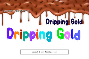 Dripping Gold, a Serif Font by Wow Magic