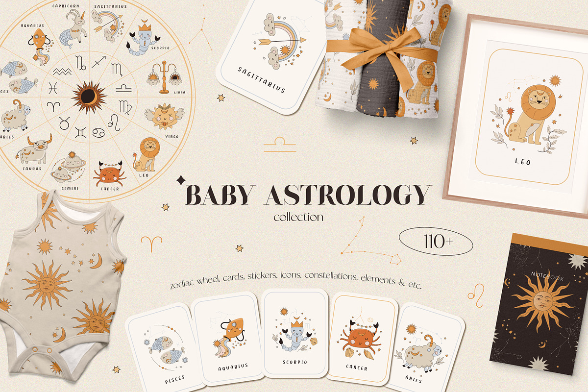 Baby Astrology. Zodiac collection, an Animal Illustration by lokko studio (Photo 1 of 10)