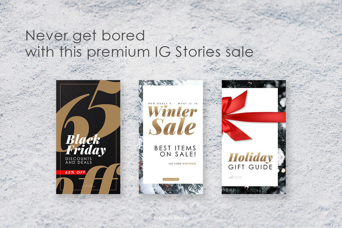 Winter Sale Instagram Stories, a Social Media Template by Louds Studio (Photo 2 of 6)