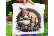 Christmas Whimsical Gnome Clipart, an Illustration by OK Design (Thumbnail 6 of 6)