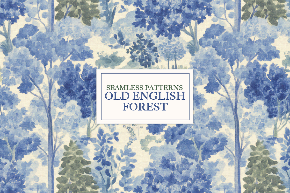 Old English Forest Seamless Patterns, a Pattern Graphic by Digital Museum (Photo 9 of 10)