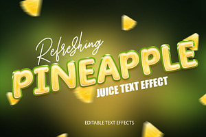 Editable Juice Text Effect Pack Of 6